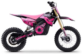 Mini moto elétrica para crianças 1800W Roan 903 batería litio 48V 13Ah Rosa