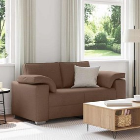 vidaXL Sofá Loveseat Castanho 120 cm Tecido