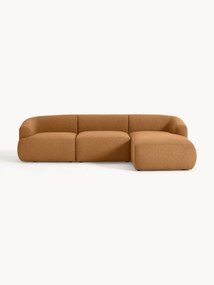 Sofá de canto modular em bouclé Sofia (4 lugares)