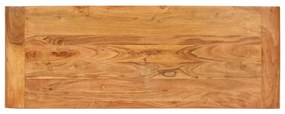 Mesa consola 110x40x76 cm acácia maciça c/ acabamento a mel