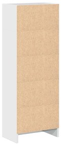 Estante 40x24x109 cm derivados de madeira branco brilhante