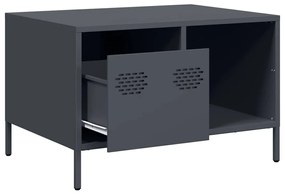 Mesa de centro 68,5x50x43,5 cm aço laminado a frio antracite