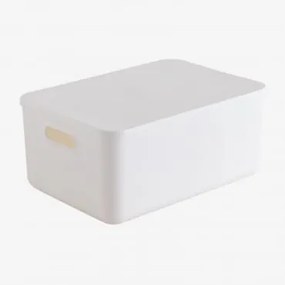 Caixa Organizadora Em Polipropileno Yure Branco & ↑16 Cm - Sklum