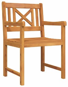 Conjunto de Jantar de Jardim 3 pcs Madeira clara Padrão