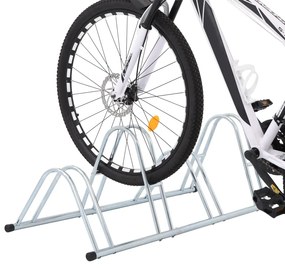Suporte independente para 4 bicicletas aço galvanizado