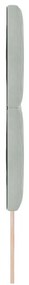 Cabeceira LED com Design de Blocos de Diamante em Cinza Claro, 144 cm