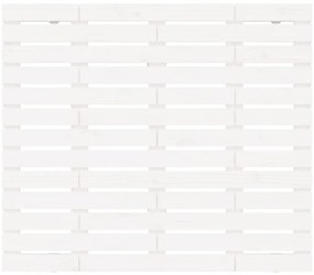 Cabeceira de parede 146x3x91,5cm madeira de pinho maciça branco