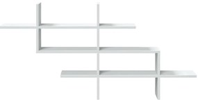Prateleira parede 124,5x18x60,5 cm derivados de madeira branco