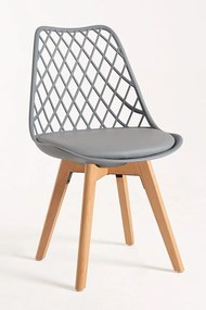 Pack 4 Cadeiras Mima - Cinza claro