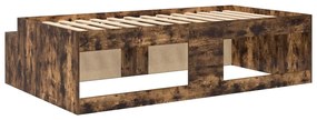 Estrutura de Cama Carvalho Fumado 100x200 cm