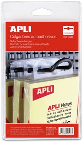 Cabides Auto-Adesivos de Plástico 34x48mm 100un. Apli