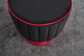 Pouffe Rose – Antracite e Rosa – 40x40x40 cm