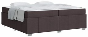 Estrutura da Cama Castanho escuro 200 x 200 cm tecido