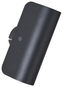 Candeeiro de parede moderno preto 2 luzes - Gotthard Moderno