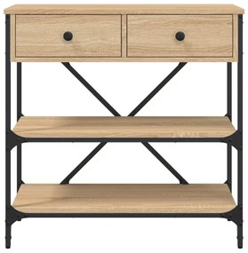 Mesa consola 75x34,5x75 cm derivados de madeira carvalho sonoma