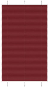 Plissado Cego Bordéus Vermelho 115x200 cm Largura Tecido