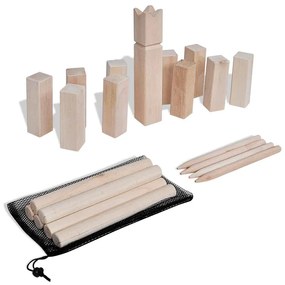 Conjunto de jogo Kubb madeira