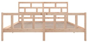 Estrutura de cama super king 180x200 cm pinho maciço