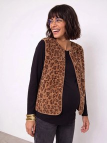 Cardigan de gravidez e amamentação castanho