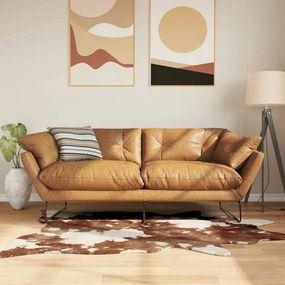 vidaXL Tapete lavável antiderrapante 120x170 cm vaca castanho e branco
