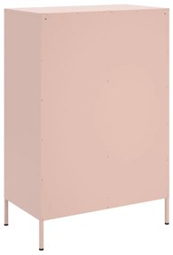 Móvel alto 68x39x101,5 cm aço rosa