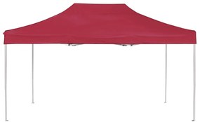Tenda dobrável prof. para festas alumínio 4,5x3m vermelho tinto