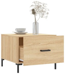 Mesas de centro 2 pcs 50x50x40cm deriv. madeira carvalho sonoma