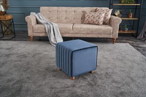 Pouffe Mona – Azul – 40 cm x 40 cm x 40 cm
