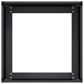 Vaso/floreira Preto 40x40x30 cm Aço
