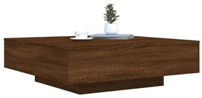 Mesa centro 100x100x31 cm derivados madeira carvalho castanho