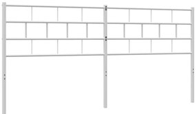 Cabeceira de cama 180 cm metal branco