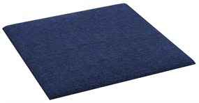 Painel de parede 12 pcs 30x30 cm tecido 1,08 m² azul