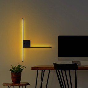 Aplique de Parede Sarf – Preto – 61 cm x 42 cm