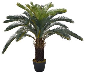 Palmeira cica artificial com vaso 90 cm verde
