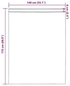 Cortinas de voile com bolsos para varão 2 pcs castanho