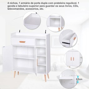 Aparador Brady de 80 cm - Design Nórdico