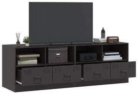 Móveis de TV 2 pcs 67x39x44 cm aço preto