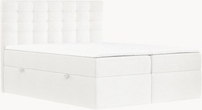 Cama divã em bouclé artesanal com arrumação Sansa, H3
