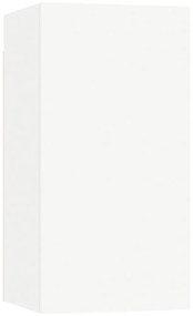 Conjunto móveis de TV 6 pcs madeira processada branco
