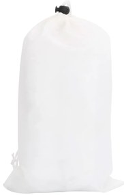Rede de camuflagem com saco de arrumação 833x297 cm branco