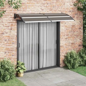 Toldo de porta 240x100 cm PC preto