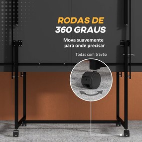 Mesa de Ping Pong Dobrável Mesa de Ping Pong Profissional com 4 Rodas