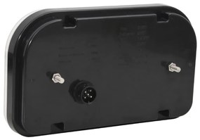 Farolins reboque 2 pcs 24x5x14,5 cm lâmpada LED 12V vermelho