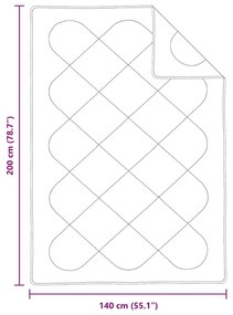 Colchas &amp; Edredons Branco 140 x 200 cm Microfibra