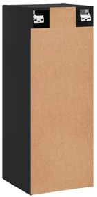 Armário de parede 34,5x34x90 cm preto