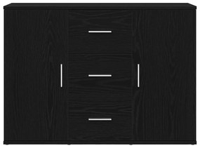 Aparador 91x29,5x65 cm derivados de madeira carvalho preto