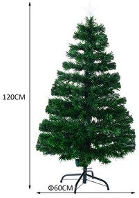 Árvore de Natal + Luzes LED Árvore Artificial Verde Φ 60 x 120 cm