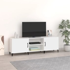 vidaXL Móvel para TV 150x30x50 cm derivados de madeira branco