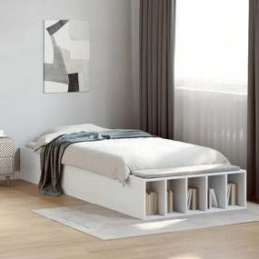 Estrutura de cama 100x200 cm derivados de madeira branco