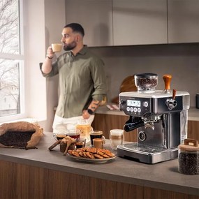 Cafeteira barista Power Espresso 20 Barista Steel &amp; Grind